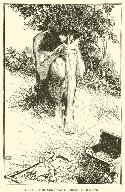 La vista del oro era venenosa para sus ojos de William Heath Robinson