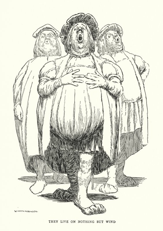 Viven de nada más que viento de William Heath Robinson