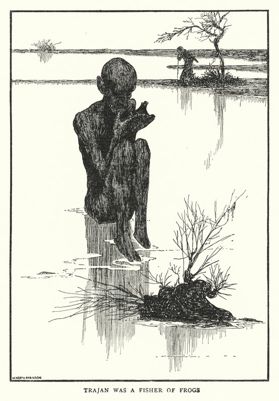 Trajano era un pescador de ranas de William Heath Robinson