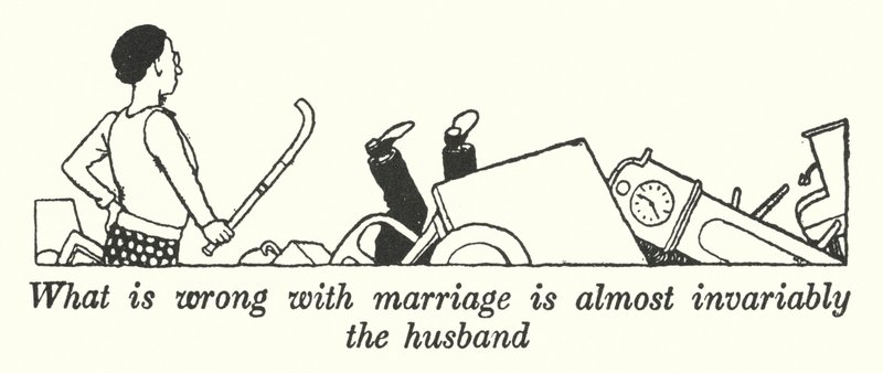 Lo que está mal con el matrimonio es casi siempre el marido de William Heath Robinson
