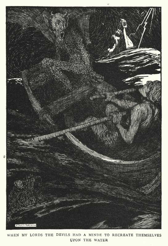 Cuando mis señores los demonios querían recrearse en el agua de William Heath Robinson