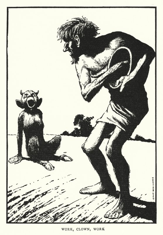 Trabaja, payaso, trabaja de William Heath Robinson