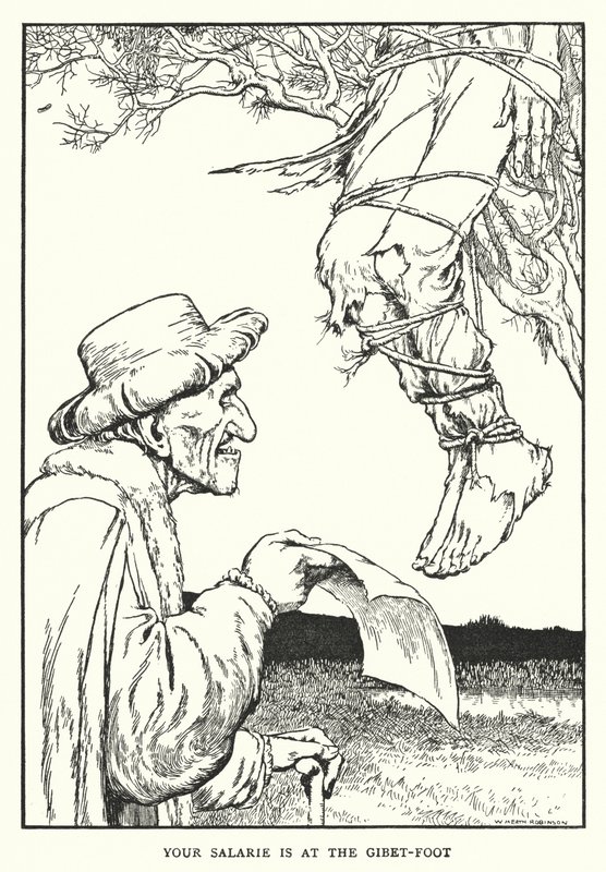 Tu salario está al pie del patíbulo de William Heath Robinson