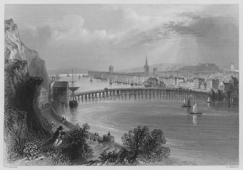 Waterford (grabado) de William Henry (after) Bartlett