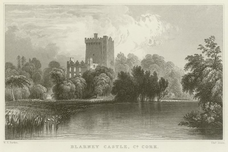 Castillo de Blarney en el Condado de Cork de William Henry Bartlett