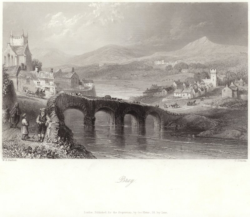 Bray en el condado de Wicklow de William Henry Bartlett