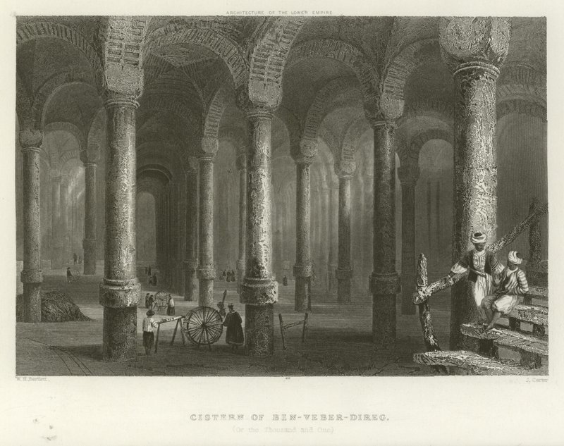Cisterna de Filoxeno, Constantinopla de William Henry Bartlett