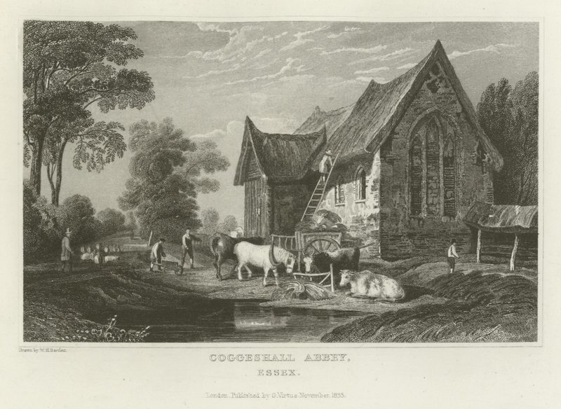 Abadía de Coggeshall, Essex de William Henry Bartlett