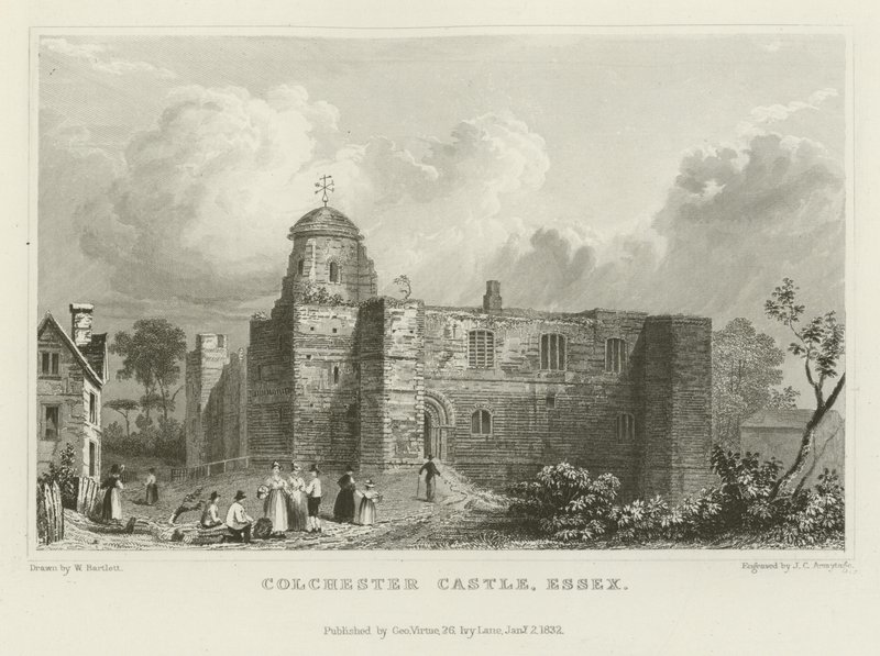 Castillo de Colchester, Essex de William Henry Bartlett