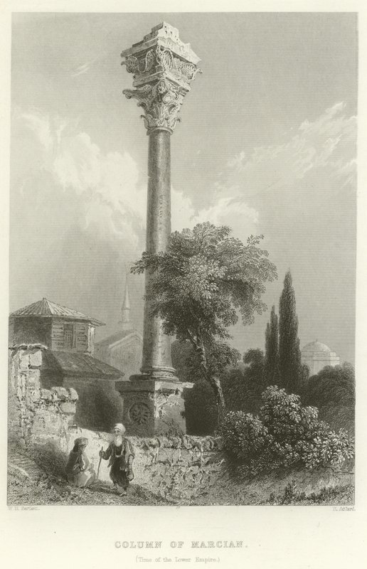 Columna de Marciano, Constantinopla de William Henry Bartlett
