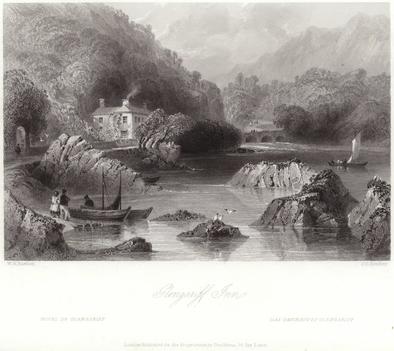 Posada de Glengariff en el condado de Cork de William Henry Bartlett
