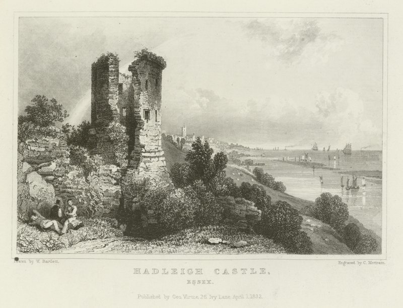 Castillo de Hadleigh, Essex de William Henry Bartlett