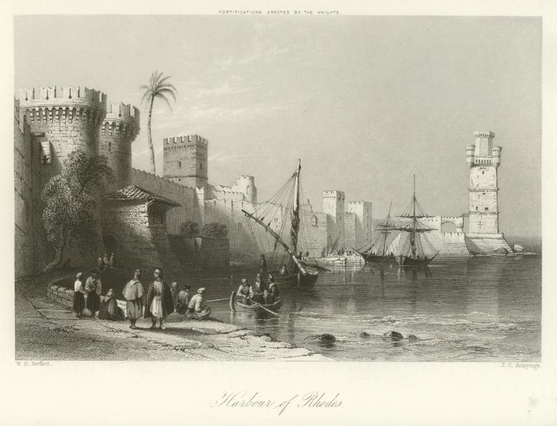 Puerto de Rodas de William Henry Bartlett