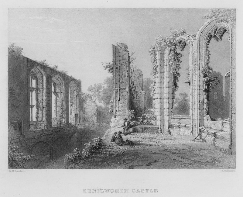 Castillo de Kenilworth de William Henry Bartlett