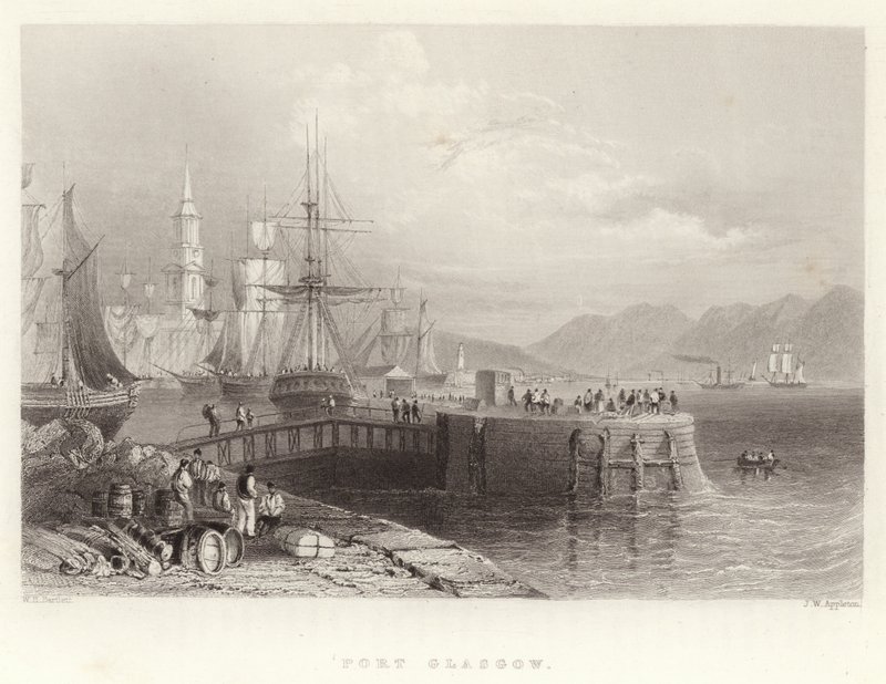 Puerto Glasgow de William Henry Bartlett