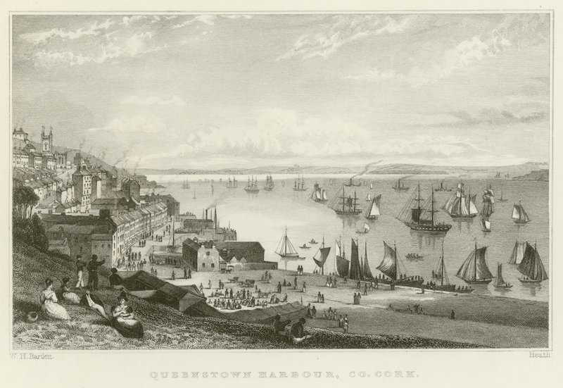 Puerto de Queenstown de William Henry Bartlett