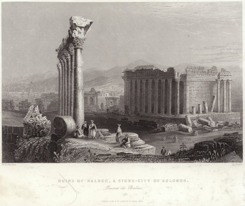 Ruinas de Balbec de William Henry Bartlett