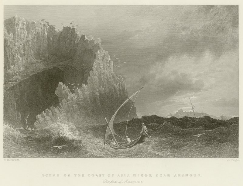 Escena en la costa de Asia Menor de William Henry Bartlett
