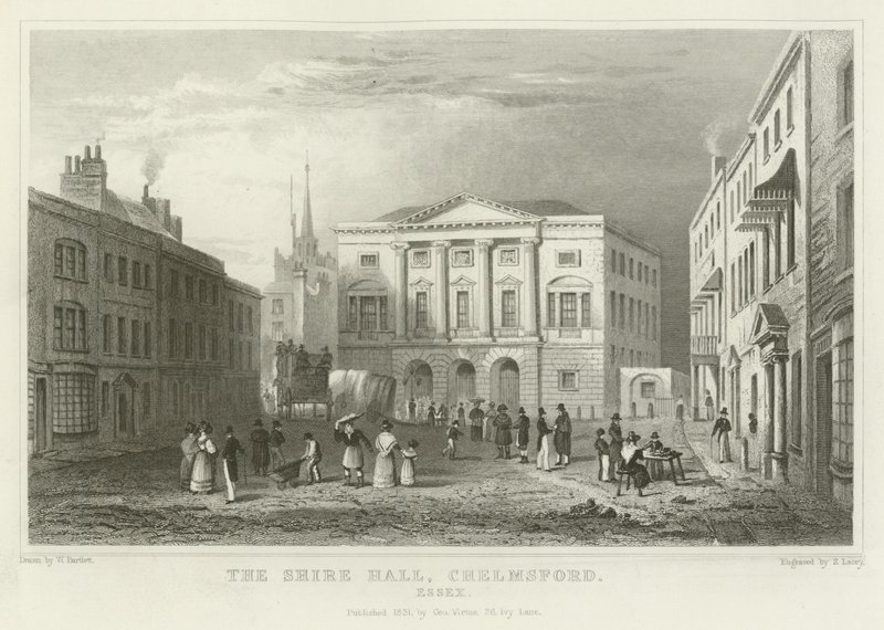 El Shire Hall, Chelmsford, Essex de William Henry Bartlett