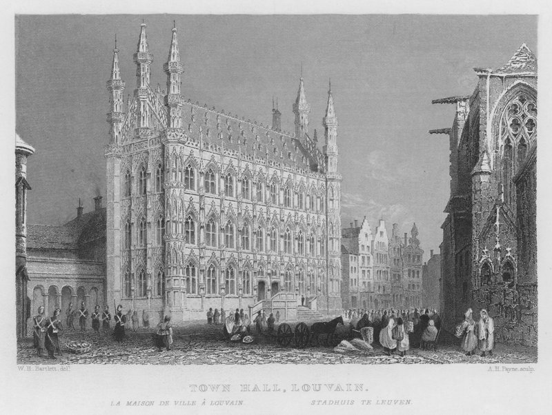 Ayuntamiento de Lovaina de William Henry Bartlett