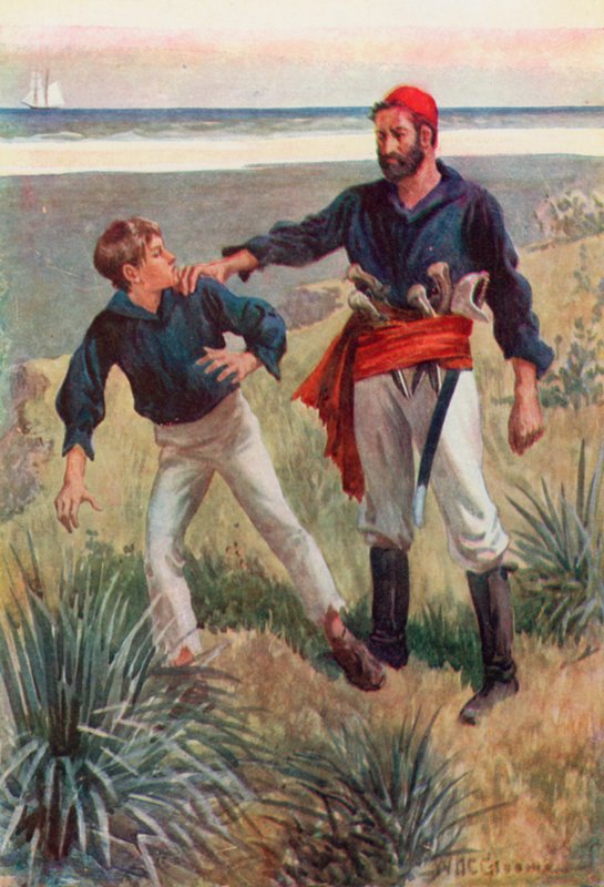 Una mano pesada agarró mi hombro y lo sostuvo como si fuera una prensa de William Henry Charles Groome