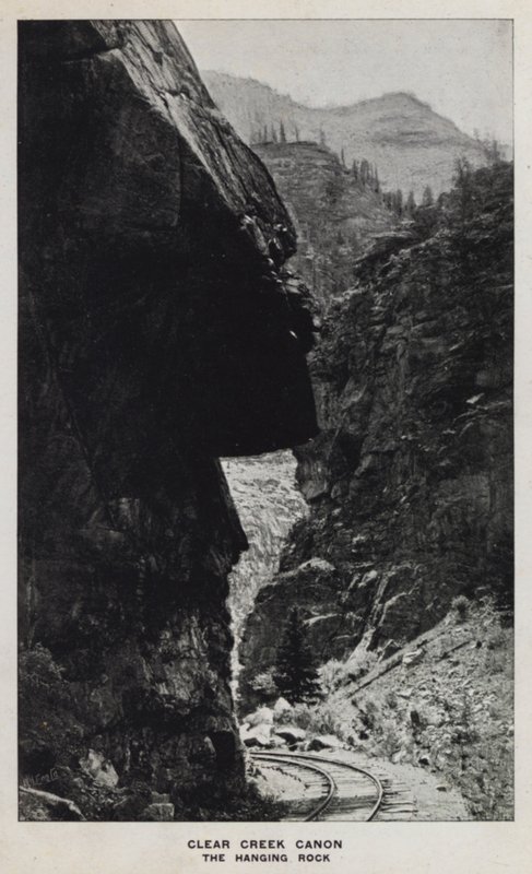 Cañones de Colorado: Cañón Clear Creek, La Roca Colgante de William Henry Jackson