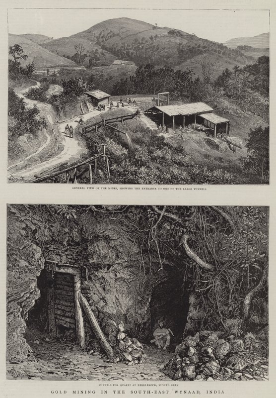 Minería de Oro en el Sureste de Wynaad, India de William Henry James Boot