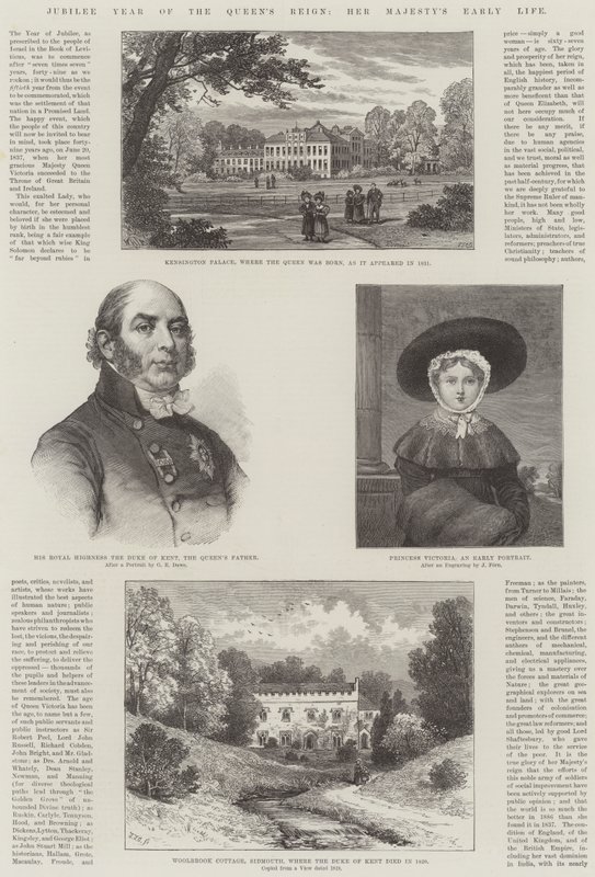 Año del jubileo del reinado de la reina, la vida temprana de Su Majestad de William Henry James Boot
