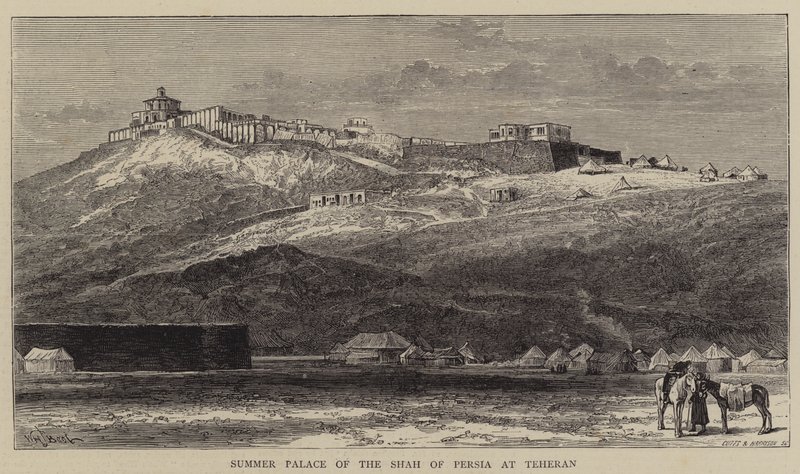 Palacio de Verano del Shah de Persia en Teherán de William Henry James Boot