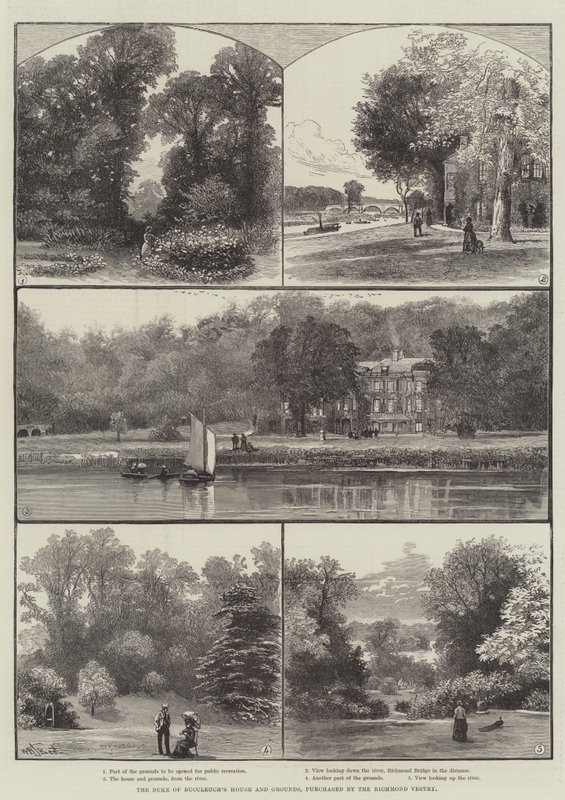 La casa y los terrenos del Duque de Buccleuch, comprados por la parroquia de Richmond de William Henry James Boot