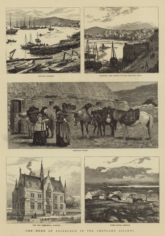 El Duque de Edimburgo en las Islas Shetland de William Henry James Boot
