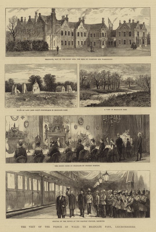 La visita del Príncipe de Gales a Bradgate Park, Leicestershire de William Henry James Boot