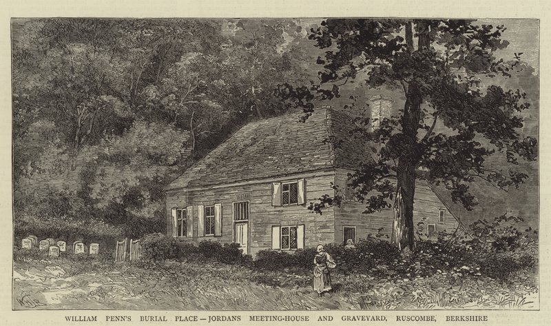 Lugar de Entierro de William Penn, Casa de Reuniones y Cementerio de Jordans, Ruscombe, Berkshire de William Henry James Boot