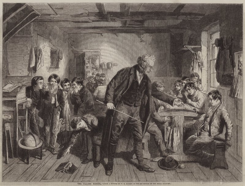 La escuela del pueblo de William Henry Knight