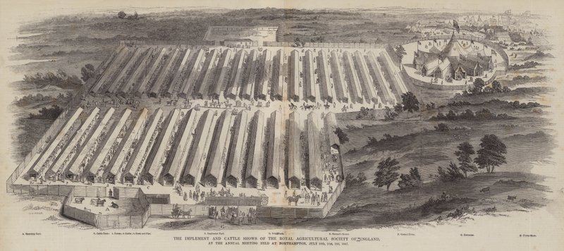 Las exposiciones de implementos y ganado de la Sociedad Real de Agricultura de Inglaterra, en la reunión anual celebrada en Northampton, 20, 21, 22 de julio de 1847 de William Henry Pike