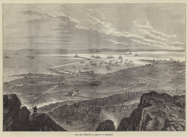 El nuevo puerto de refugio en Holyhead de William Henry Pike