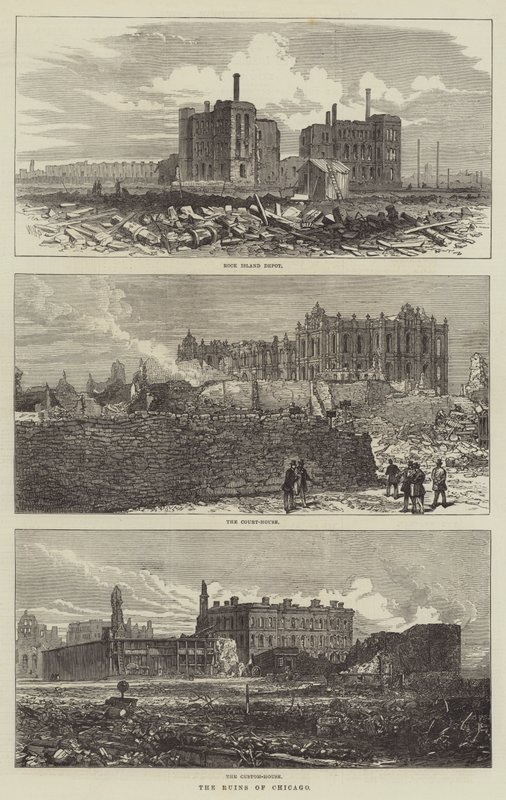 Las ruinas de Chicago de William Henry Pike