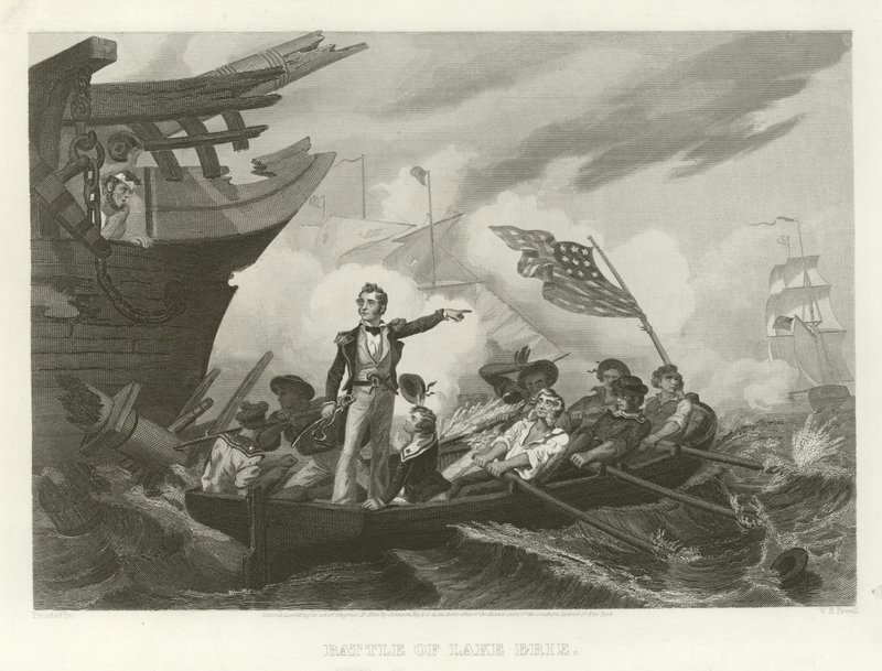 Batalla por el Lago Erie de William Henry Powell
