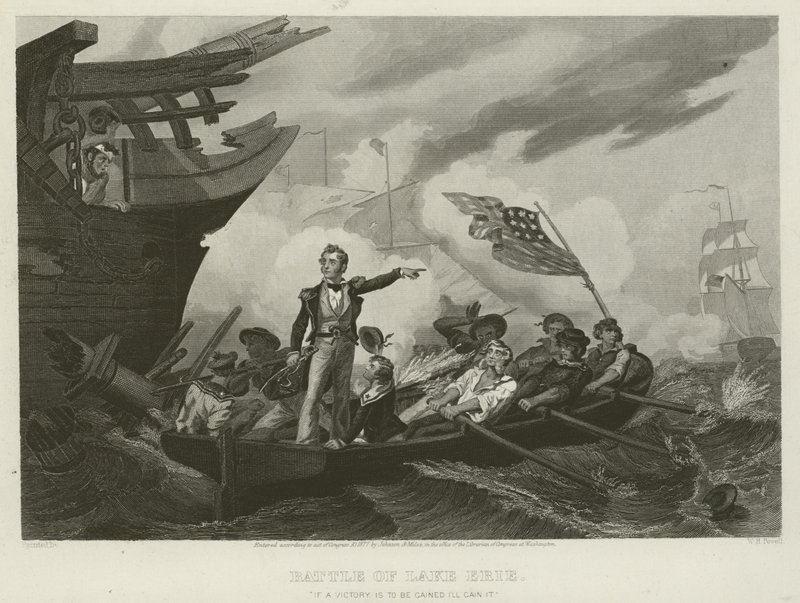 Batalla del Lago Erie, 1813 de William Henry Powell