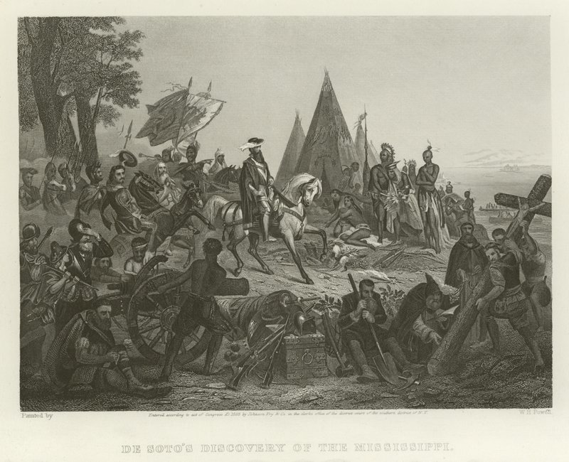 El descubrimiento del Mississippi por De Soto de William Henry Powell