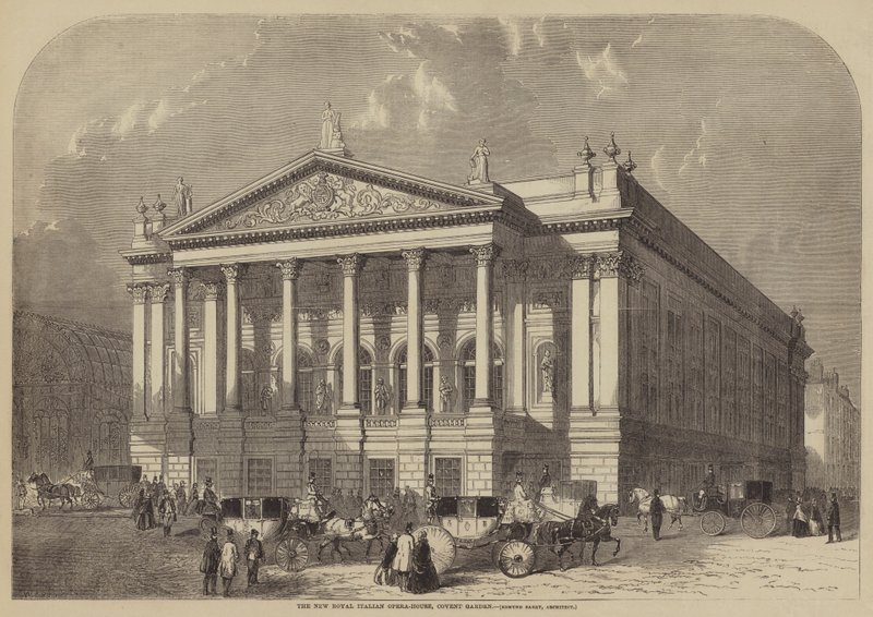 La Nueva Casa de la Ópera Real Italiana, Covent Garden, Edmund Barry, Arquitecto de William Henry Prior
