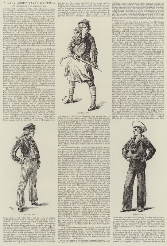 Una historia sobre trajes navales de William Heysham Overend
