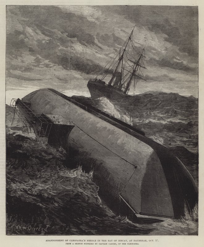 Abandono de la Aguja de Cleopatra en la Bahía de Vizcaya, al amanecer, 15 de octubre de William Heysham Overend