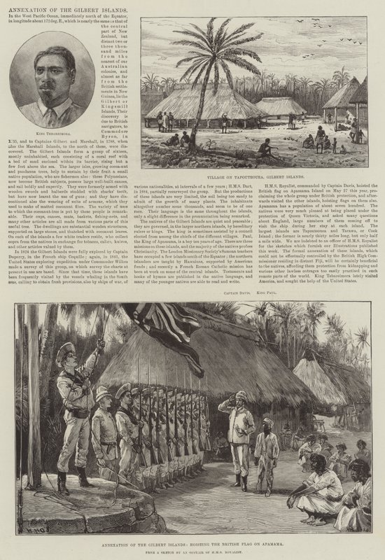 Anexión de las Islas Gilbert de William Heysham Overend
