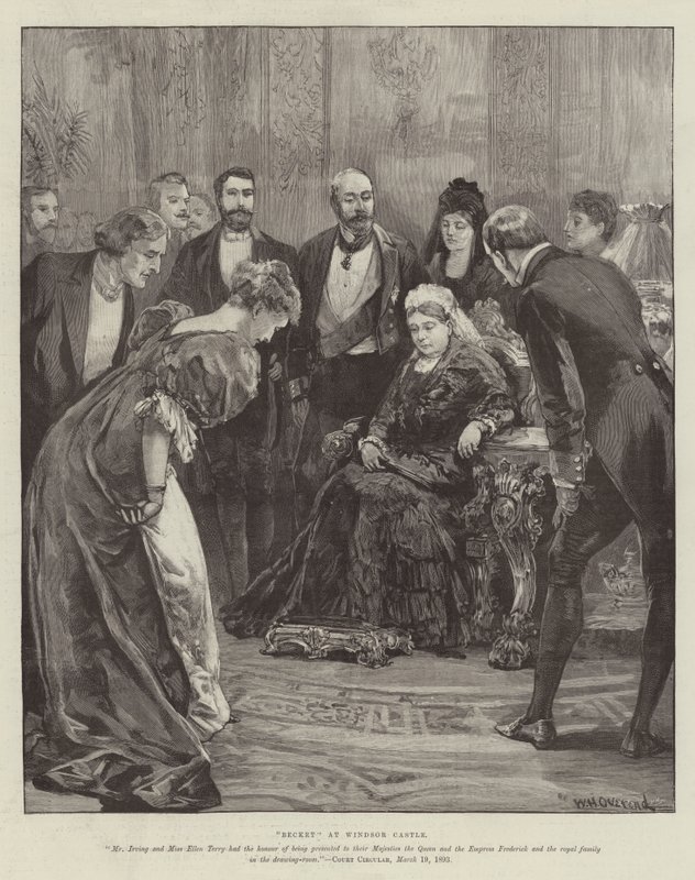 Becket, en el Castillo de Windsor de William Heysham Overend