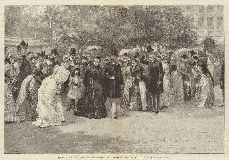 Fiesta en el Jardín ofrecida por el Príncipe y la Princesa de Gales en Marlborough House de William Heysham Overend