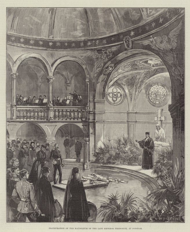 Inauguración del mausoleo del difunto emperador Federico, en Potsdam de William Heysham Overend