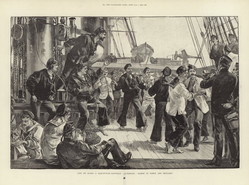 Vida a bordo de un buque de guerra de William Heysham Overend