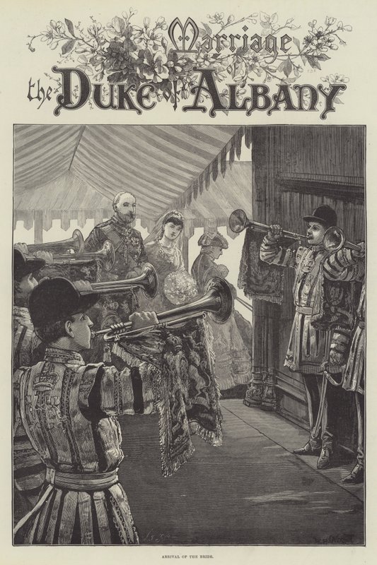 Matrimonio del Duque de Albany, Llegada de la Novia de William Heysham Overend