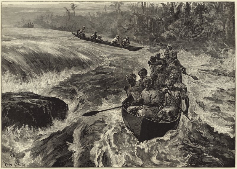 Descendiendo los rápidos en el Congo de William Heysham Overend